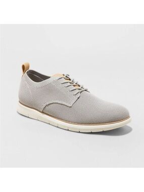 NEW IN BOX Men's Lightweight Grey Knit Lace-Up Shoe
